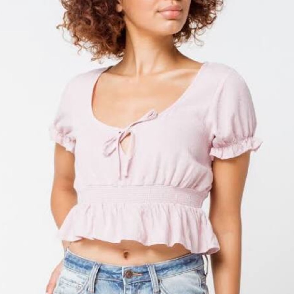 SOLD tillys pink crop top